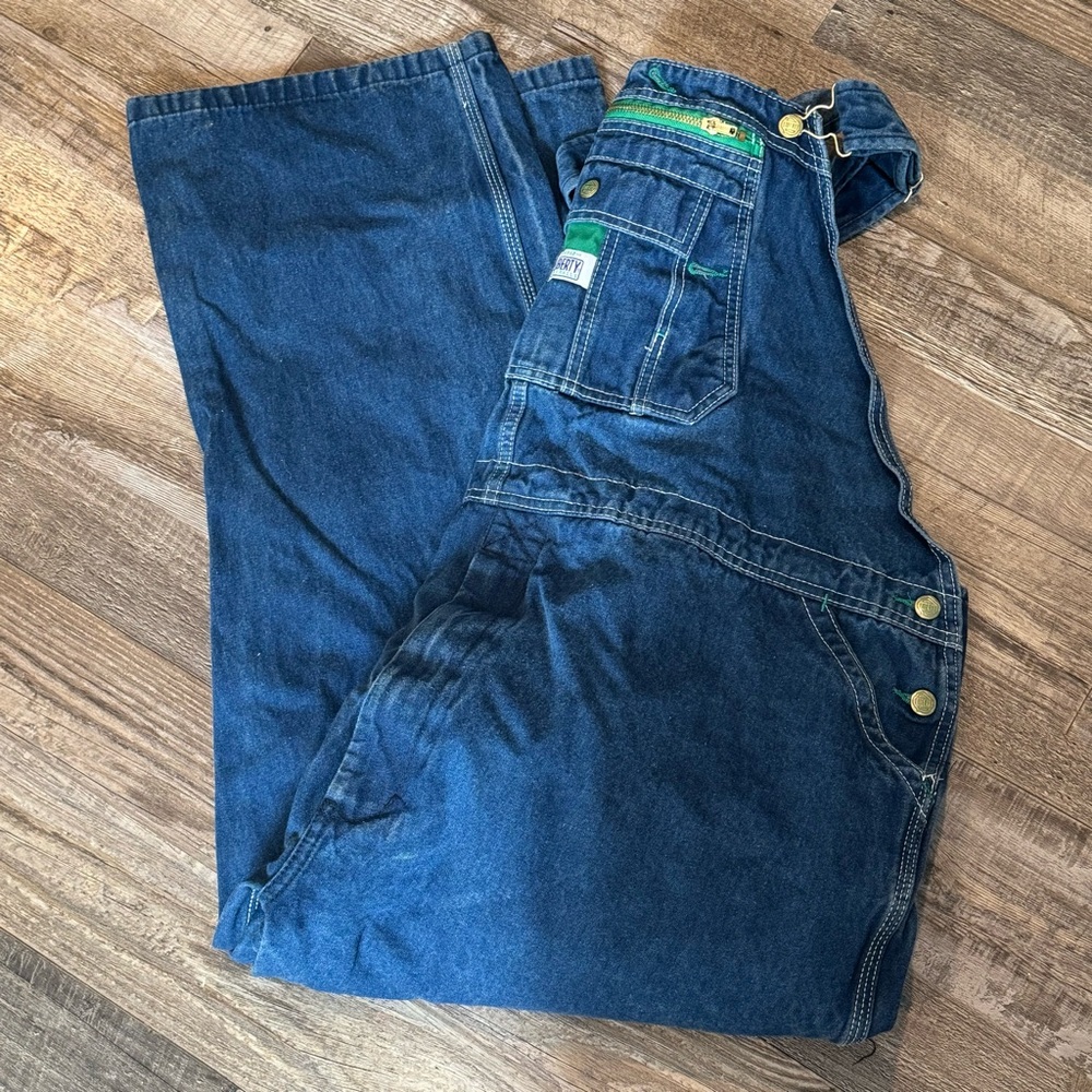 Vintage Men's Blue Liberty Denim Overalls / Bibs